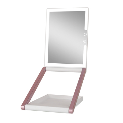 帝门特折叠便携化妆镜带灯台式镜