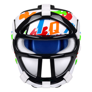 天拳儿童散打护具全套拳击头盔泰拳护腿搏击护头面罩少儿护裆护胸