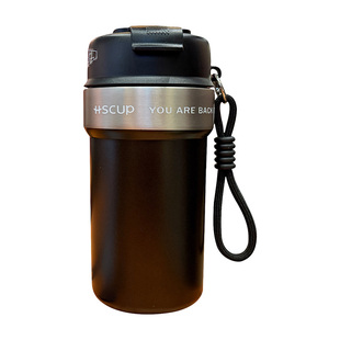 简约咖啡保温杯女高颜值2025新款学生双饮水杯男生外出便携随行杯