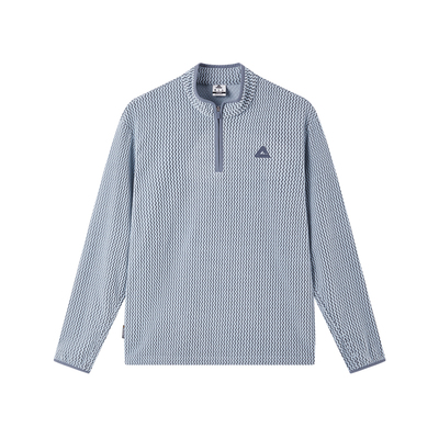 匹克户外保暖锁温半拉链长T