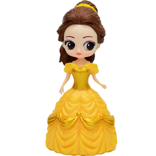 迪士尼手办白雪公主换装换衣艾莎美人鱼灰姑娘贝儿童玩具摆件礼物