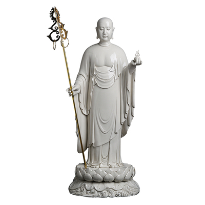 陶瓷九华山地藏王菩萨像站像摆件