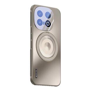 适用iqoo13手机壳新款散热vivoiqoo13保护套磁吸旋转支架iqoo13pro艾酷12全包防摔por潮男女款简约自带镜头膜