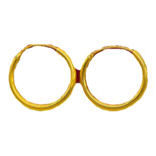 越南沙金简约时尚高级感耳环女款仿真黄金色气质耳圈送妈妈耳饰