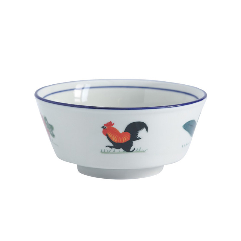 仿古陶瓷公鸡家用饭碗餐具