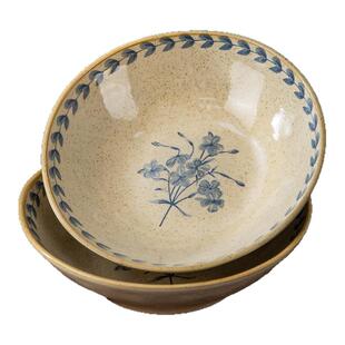 中古风餐具陶瓷米饭碗2026年新款复古碗碟高颜值大碗面碗深盘菜碗