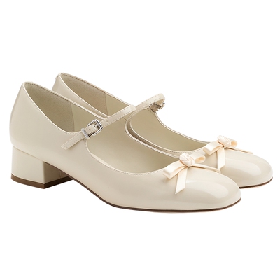 CHARLES&KEITH26春新款CK1-60361613蝴蝶结圆头玛丽珍鞋芭蕾舞鞋