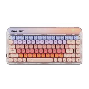 洛斐SMILEY笑脸联名款无线蓝牙机械键盘女生办公84键键盘鼠标套装