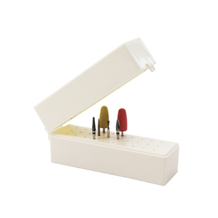 30孔牙科车针盒小低速车针架  牙科车针收纳盒美甲钨钢磨头收纳盒