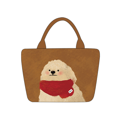 尼睿围脖小狗可爱手提包