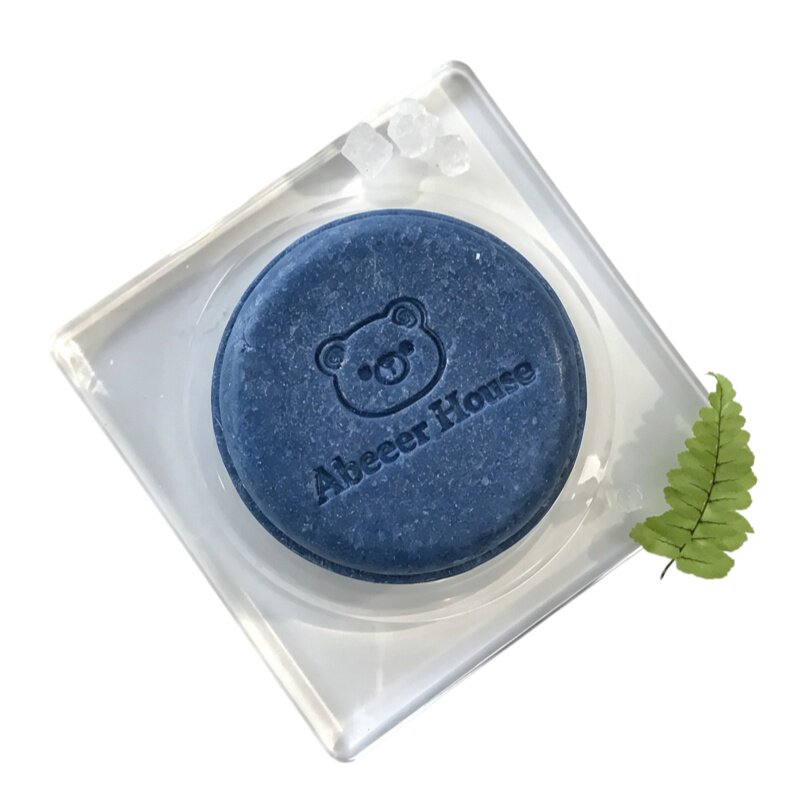 兮草记【海盐薄荷】熊崽工作室洗发饼手工洗发皂洗头叶草本精油皂