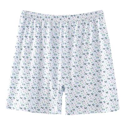 中老年人纯棉家居短裤女宽松