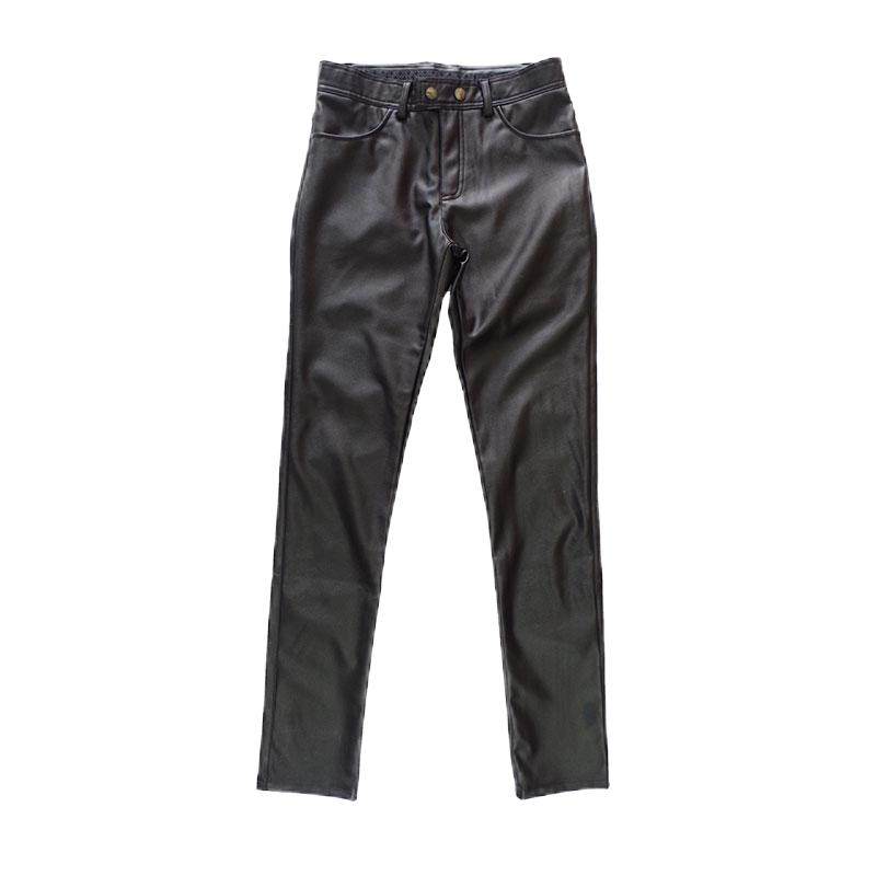 皮裤男2026新款高级感修身小脚摩托车机车防水春秋加肥加大男款