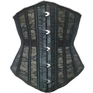 夏天钢骨鱼骨薄款蕾丝刨腹产后强力收小肚子束腰带收腰上衣神器女