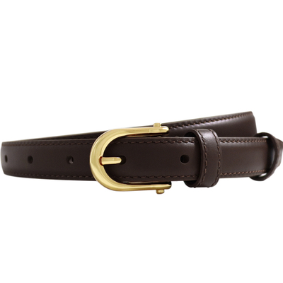 海豚扣女士真皮百搭腰带