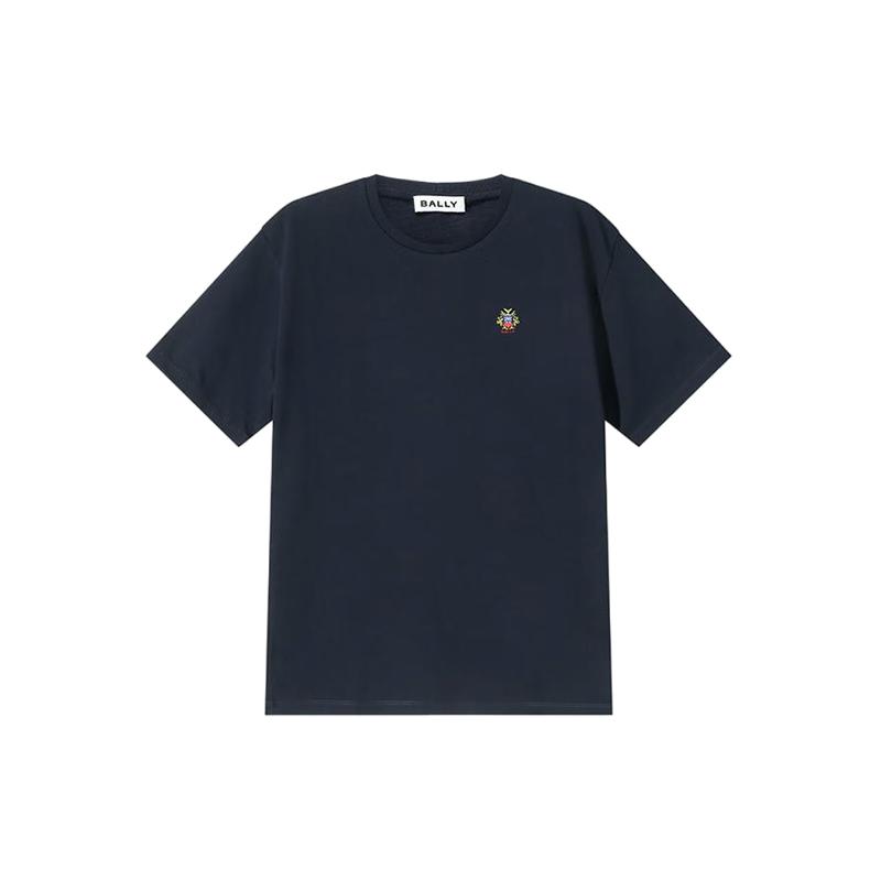 Bally/巴利男士棉质圆领短袖T恤