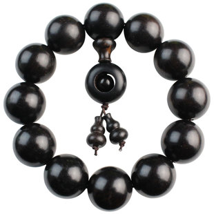 包邮天然黑檀手串檀香乌木佛珠手链黑黄檀紫光檀男女饰品一件代发