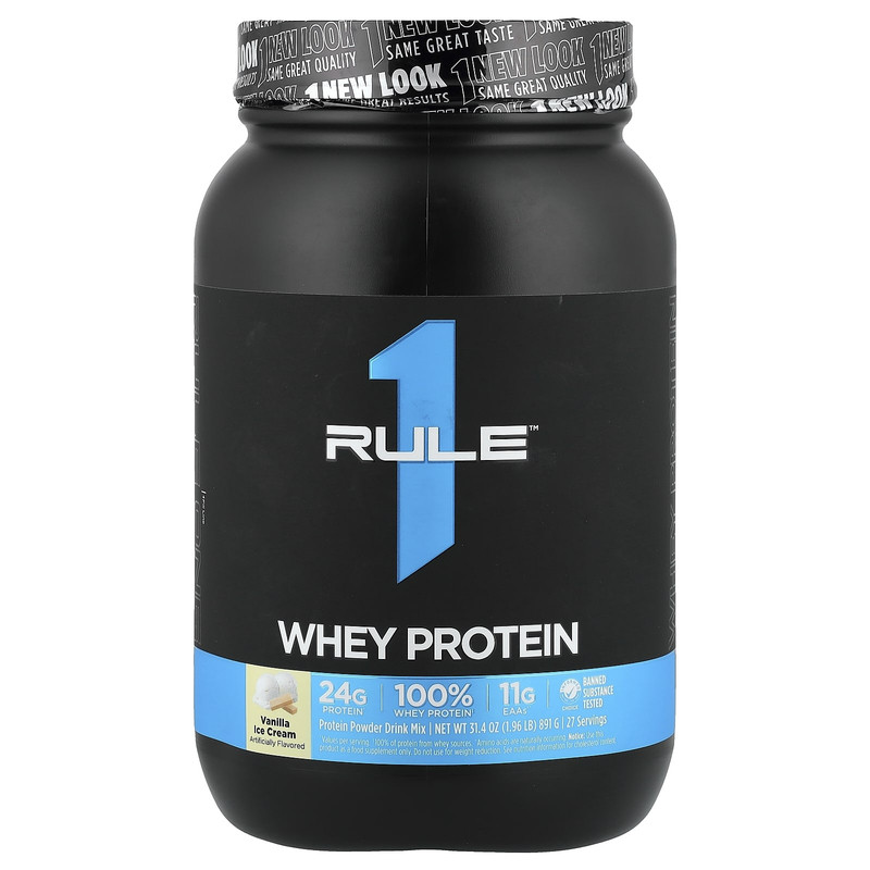 RuleOneProteins混合乳清蛋白质粉训练前后补充肌肉健身帮助