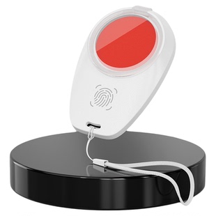 指纹印泥手指印台随身便携速干按手印采集泥快干小号印尼盒签约签单合同红色盖印油盖按手印章盒办公财会用品