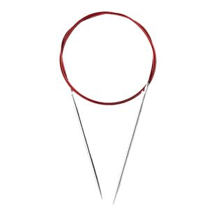 可拆卸圆针环形针红色绳手工diy编织毛线围巾环针循环圈织毛衣针