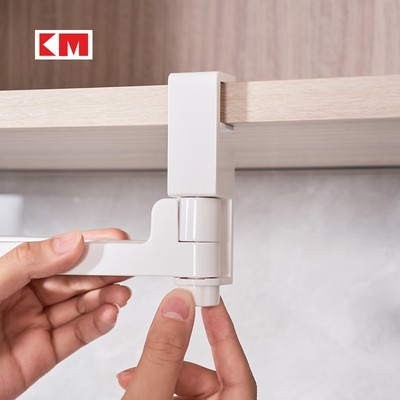 橱柜纸巾架悬挂式卷纸免架子托卫生间用纸打孔收纳厨房挂架保鲜膜