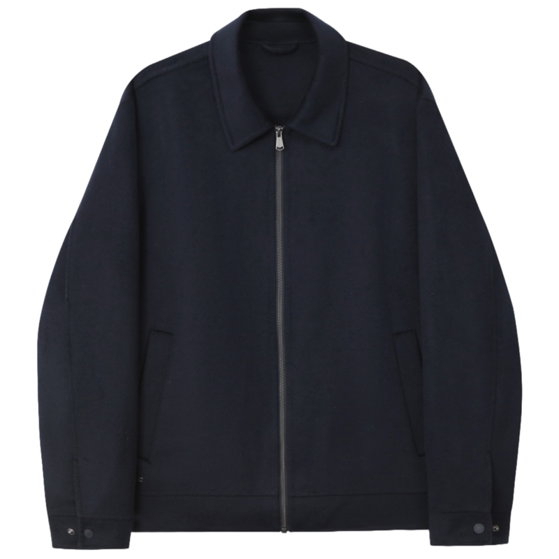 NAUTICA/诺帝卡男装25秋冬新品羊毛混纺双面呢翻领夹克外套JO5404