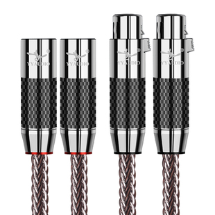 杨阳 纯铜银卡农线公对母平衡线话筒XLR卡侬线麦克风调音台连接线