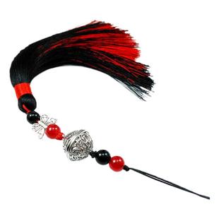 宫铃手机挂件 diy同款花千骨宫铃u盘汉服挂穗黑色流苏配饰铃铛