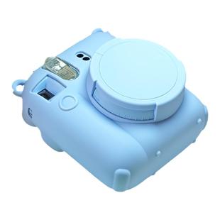 适用拍立得mini12保护壳相机包富士相机硅胶保护套复古皮质保护壳硅胶套mini11/mini9专用收纳包搭配好看