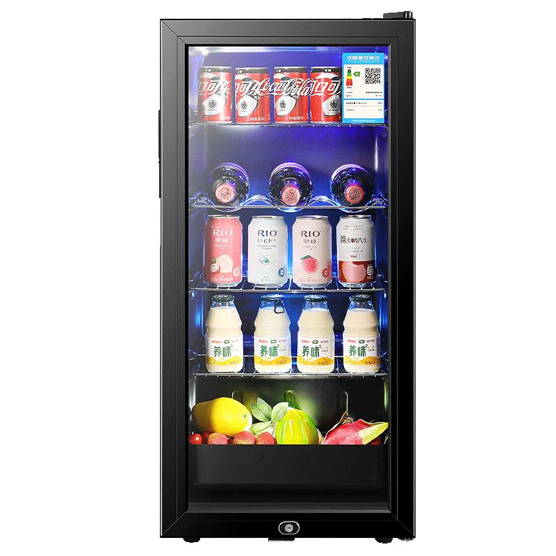 可口可乐冷藏柜冰吧家用小冰箱办公室客厅茶叶饮料红酒保鲜展示柜