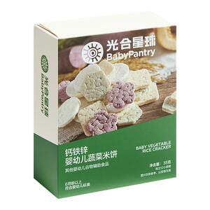 babycare光合星球钙铁锌蔬菜米饼