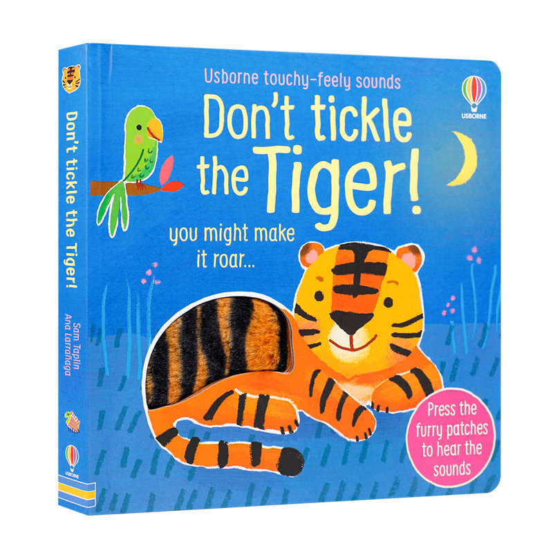 英文原版进口Don't Tickle the Tiger!不要给老虎挠痒痒! Usborne尤斯伯恩出版低幼儿童英语启蒙认知绘本亲子互动共读早教书
