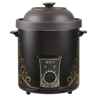 万宇10L紫砂电炖锅商用大容量陶瓷电汤锅家用熬粥神器煲汤电砂锅