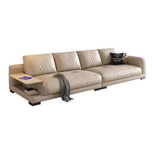 帕沙曼康纳利真皮沙发意式极简头层牛皮大平层客厅别墅可置物直排