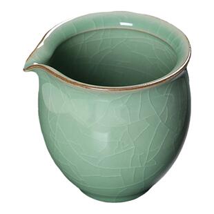 青瓷哥窑龙泉冰裂纹开片功夫茶具配件公道杯陶瓷茶海匀杯分茶器