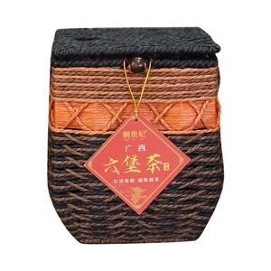 广西六堡茶梧州特级陈年六堡茶黑茶散茶礼盒装箩筐500g茶叶厂家