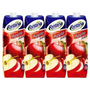 塞浦路斯芬特乐苹果汁进口果汁1L瓶装芳塔娜饮料商用调饮百搭饮料