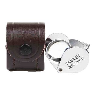 TRIPLET30倍地质放大镜光学玻璃镜片珠宝鉴定工具钻石水晶玉翡翠