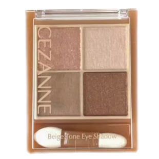 日本CEZANNE倩丽眼影四色珠光倩诗丽立体透明感大地色眼影盘服帖