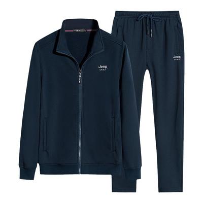 吉普JEEP中老年春秋运动服套装男