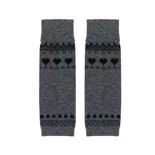 AR费尔岛小腿袜套女秋冬堆堆袜长款宽松保暖户外护脚踝腿套配靴子