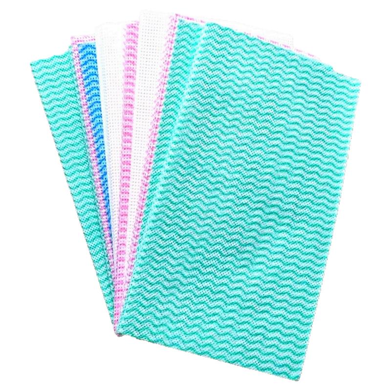 加厚款波浪纹多色抹布厨房清洁布