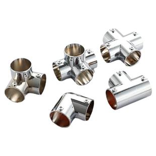 不锈钢管连接件固定件32mm圆管链接紧固件晾衣杆货架加长延长接头