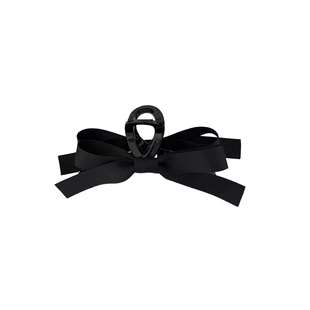 超大号黑色蝴蝶结鲨鱼夹发夹女后脑勺抓夹盘头发夹子发抓头饰发卡
