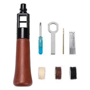 皮革手缝机 皮具缝线器千枚通diy手工皮具补鞋皮革针 手工手缝器
