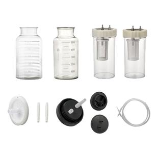 鱼跃吸痰器吸引器23D/23B配件储液瓶过滤器硅胶管玻璃瓶盖7C/7D桶