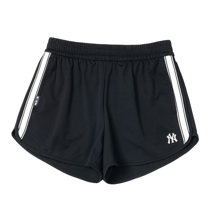 MLB女款侧边条纹凉感运动短裤