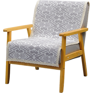 棉麻亚麻坐垫单人沙发垫椅子垫单个椅子座垫靠背巾体盖巾四季通用