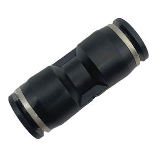 5个装气动气管PU4 PU6黑色精品直插直通接头变径直通PG8-4/PG10-8