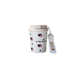 集物纪软萌随行杯保温杯咖啡杯吸管可爱车载杯子便携迷你口袋杯